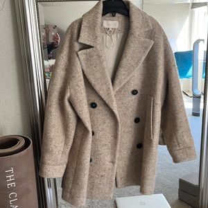 Vanessa Bruno tweed coat size 34